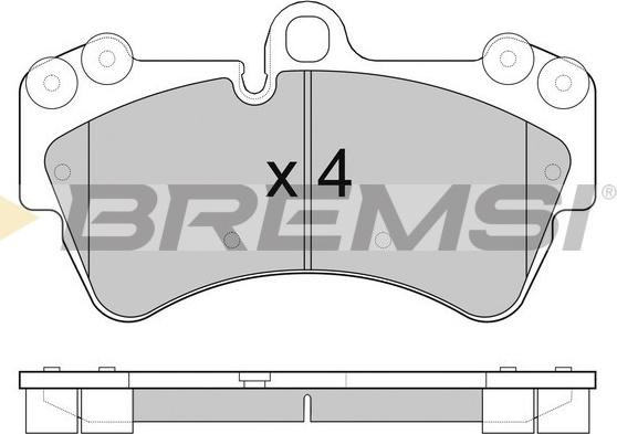 Bremsi BP3099 - Bremžu uzliku kompl., Disku bremzes www.autospares.lv