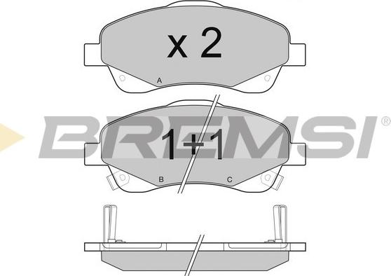 ACKOJAP A70-0030 - Bremžu uzliku kompl., Disku bremzes www.autospares.lv