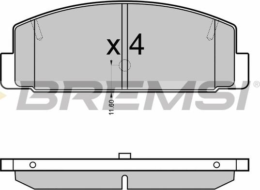 Bremsi BP3090 - Bremžu uzliku kompl., Disku bremzes www.autospares.lv