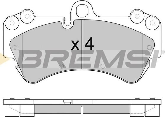 Bremsi BP3098 - Bremžu uzliku kompl., Disku bremzes www.autospares.lv