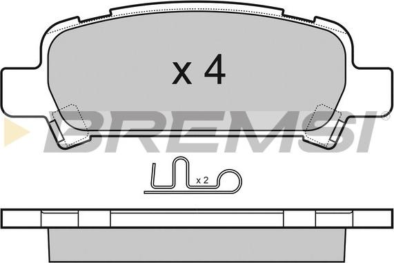 Bremsi BP3056 - Brake Pad Set, disc brake www.autospares.lv