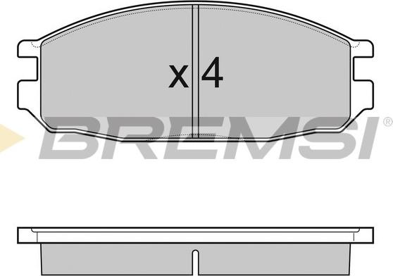 Bremsi BP3069 - Bremžu uzliku kompl., Disku bremzes autospares.lv