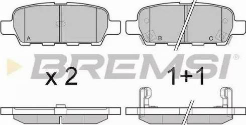 Bremsi BP3067 - Bremžu uzliku kompl., Disku bremzes www.autospares.lv