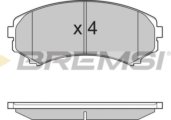 Bremsi BP3001 - Bremžu uzliku kompl., Disku bremzes autospares.lv