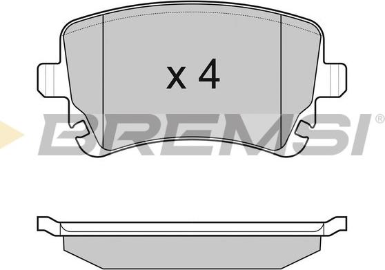 Bremsi BP3086 - Bremžu uzliku kompl., Disku bremzes www.autospares.lv