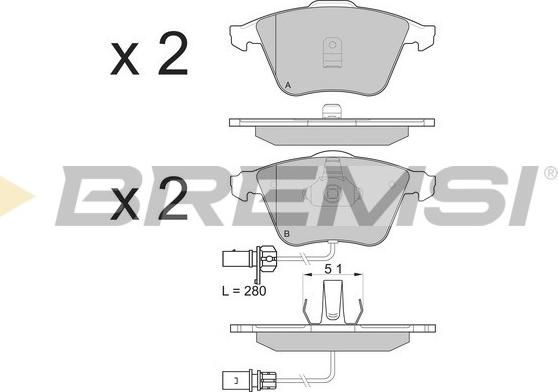 Bremsi BP3081 - Bremžu uzliku kompl., Disku bremzes www.autospares.lv