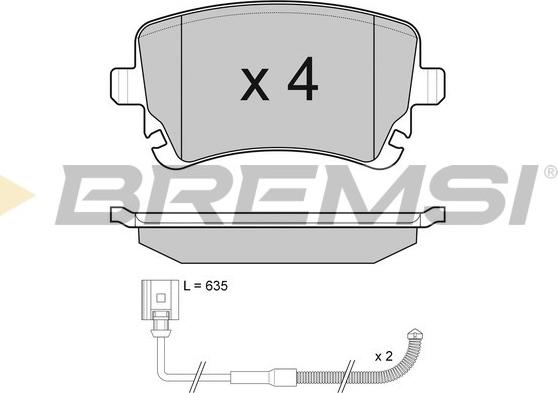 Bremsi BP3087 - Bremžu uzliku kompl., Disku bremzes www.autospares.lv