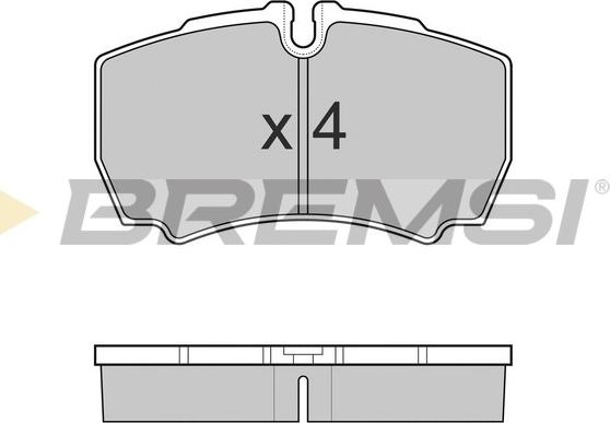 Bremsi BP3025 - Brake Pad Set, disc brake www.autospares.lv