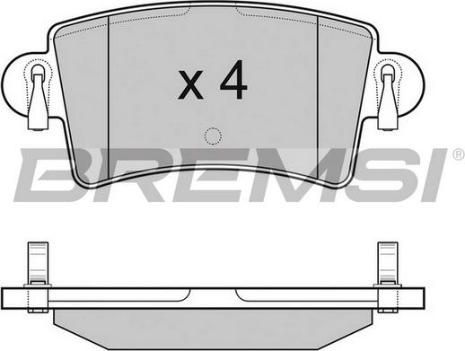 Bremsi BP3074TR - Bremžu uzliku kompl., Disku bremzes www.autospares.lv