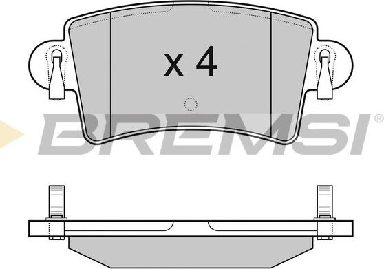 Bremsi BP3074 - Bremžu uzliku kompl., Disku bremzes www.autospares.lv