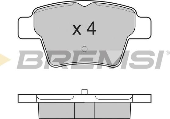 Bremsi BP3198 - Тормозные колодки, дисковые, комплект www.autospares.lv