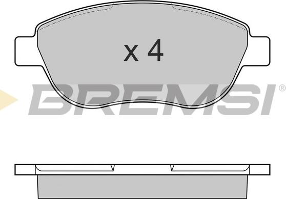 Bremsi BP3145 - Bremžu uzliku kompl., Disku bremzes autospares.lv