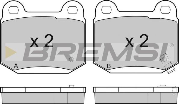 Bremsi BP3159 - Bremžu uzliku kompl., Disku bremzes autospares.lv