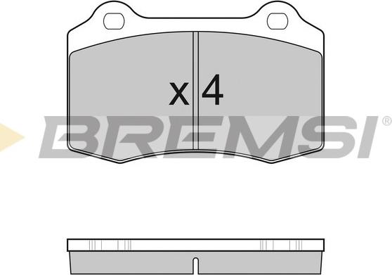 Bremsi BP3155 - Тормозные колодки, дисковые, комплект www.autospares.lv