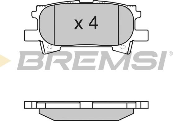 Bremsi BP3169 - Тормозные колодки, дисковые, комплект www.autospares.lv