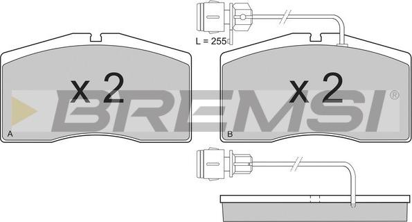 Bremsi BP3160 - Bremžu uzliku kompl., Disku bremzes www.autospares.lv