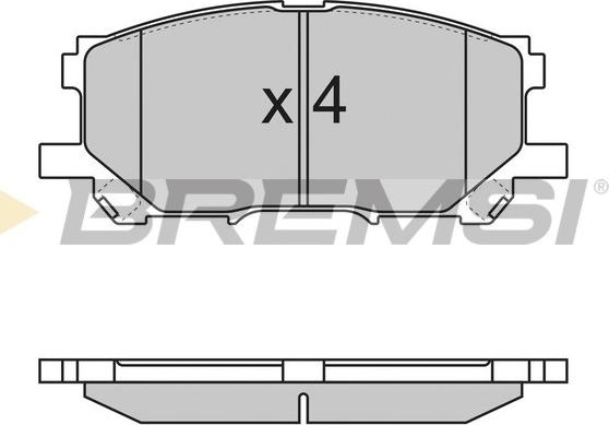 Bremsi BP3168 - Bremžu uzliku kompl., Disku bremzes autospares.lv