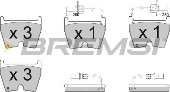 Bremsi BP3114 - Bremžu uzliku kompl., Disku bremzes www.autospares.lv