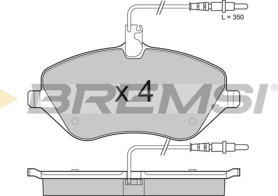 Bremsi BP3181 - Brake Pad Set, disc brake www.autospares.lv