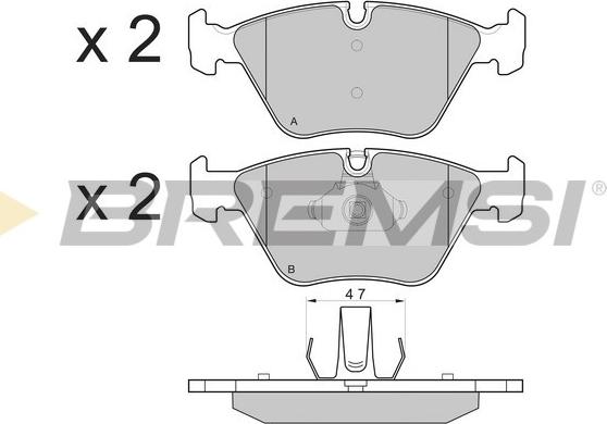 Bremsi BP3135 - Bremžu uzliku kompl., Disku bremzes autospares.lv