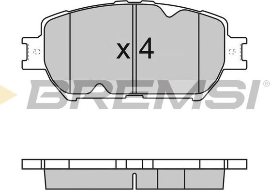 Bremsi BP3126 - Bremžu uzliku kompl., Disku bremzes www.autospares.lv