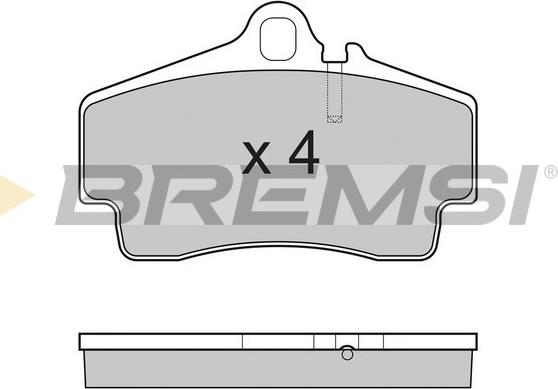 Bremsi BP3176 - Тормозные колодки, дисковые, комплект www.autospares.lv