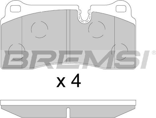 Bremsi BP3895 - Bremžu uzliku kompl., Disku bremzes www.autospares.lv