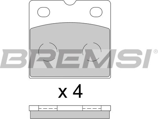 Bremsi BP3851 - Bremžu uzliku kompl., Disku stāvbremze autospares.lv