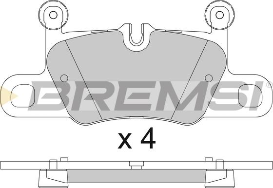 Bremsi BP3832 - Bremžu uzliku kompl., Disku bremzes www.autospares.lv