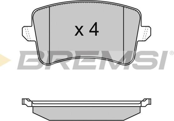 Bremsi BP3349 - Bremžu uzliku kompl., Disku bremzes autospares.lv