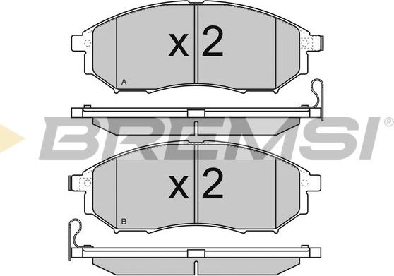 Bremsi BP3350 - Bremžu uzliku kompl., Disku bremzes www.autospares.lv