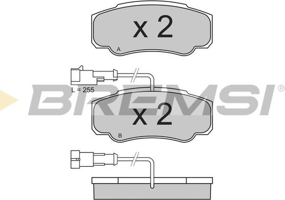 Bremsi BP3357 - Brake Pad Set, disc brake www.autospares.lv