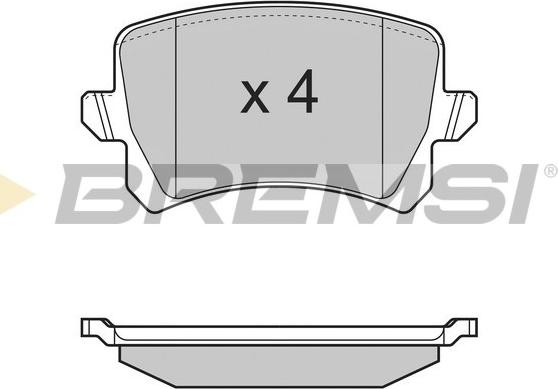 Bremsi BP3366 - Bremžu uzliku kompl., Disku bremzes autospares.lv