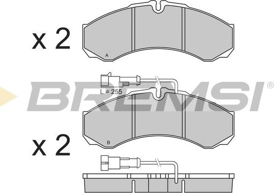 Bremsi BP3361 - Brake Pad Set, disc brake www.autospares.lv