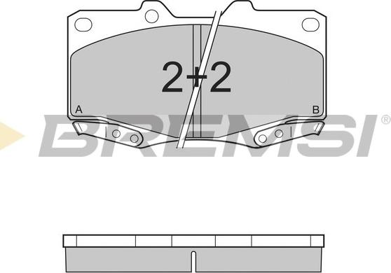 Bremsi BP3319 - Brake Pad Set, disc brake www.autospares.lv