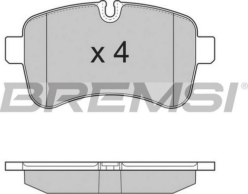 Bremsi BP3315TR - Bremžu uzliku kompl., Disku bremzes www.autospares.lv