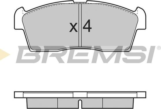 Bremsi BP3380 - Brake Pad Set, disc brake www.autospares.lv