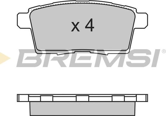 Bremsi BP3333 - Brake Pad Set, disc brake www.autospares.lv