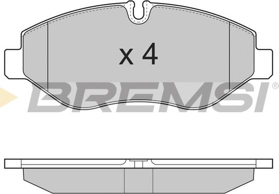 Bremsi BP3324 - Bremžu uzliku kompl., Disku bremzes www.autospares.lv