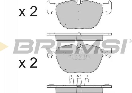 Bremsi BP3371 - Bremžu uzliku kompl., Disku bremzes www.autospares.lv