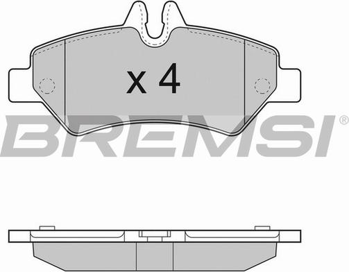 Bremsi BP3293TR - Bremžu uzliku kompl., Disku bremzes www.autospares.lv