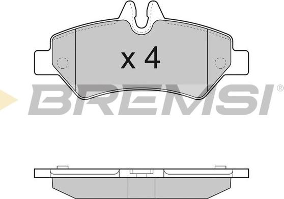 Bremsi BP3293 - Bremžu uzliku kompl., Disku bremzes www.autospares.lv