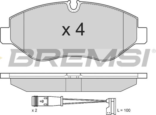 Bremsi BP3292 - Bremžu uzliku kompl., Disku bremzes www.autospares.lv