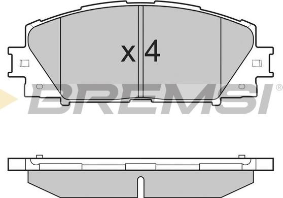 Bremsi BP3249 - Bremžu uzliku kompl., Disku bremzes autospares.lv