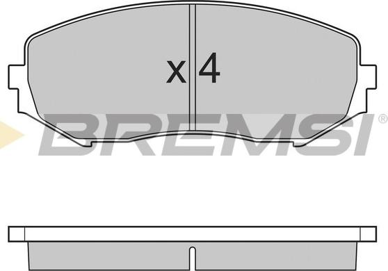 Bremsi BP3244 - Тормозные колодки, дисковые, комплект www.autospares.lv