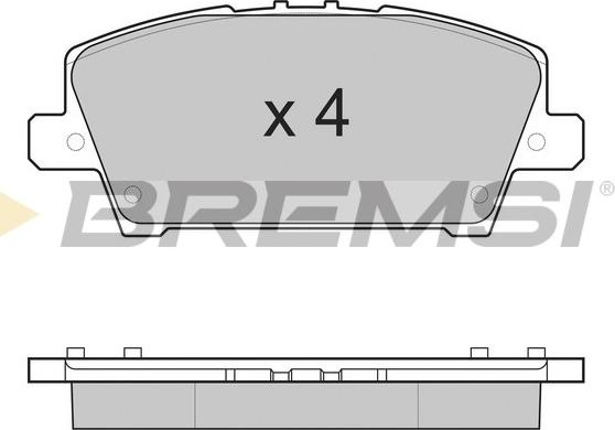 Bremsi BP3245 - Bremžu uzliku kompl., Disku bremzes www.autospares.lv