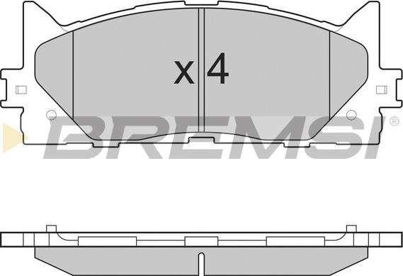 Bremsi BP3253 - Bremžu uzliku kompl., Disku bremzes autospares.lv