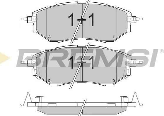 Bremsi BP3211 - Bremžu uzliku kompl., Disku bremzes www.autospares.lv