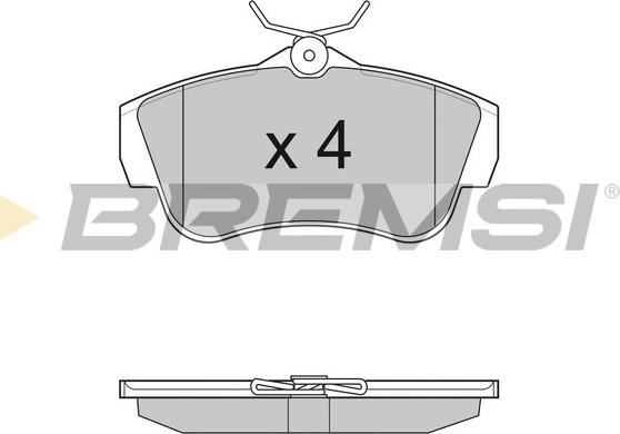 Bremsi BP3284 - Bremžu uzliku kompl., Disku bremzes autospares.lv