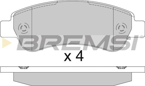 Bremsi BP3286TR - Тормозные колодки, дисковые, комплект www.autospares.lv